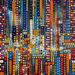 Mario Pasetto - Beautiful City - Identity, Antiquités & Art, Art | Peinture | Moderne