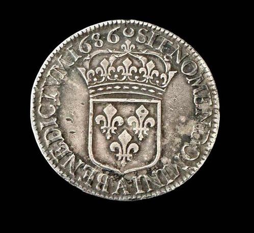 Frankrijk. Louis XIV (1643-1715). Ecu 1686-A, Paris (Zonder, Postzegels en Munten, Munten | Europa | Euromunten