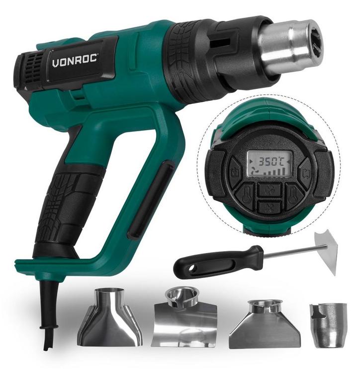 Heteluchtpistool 2000W | Met LCD display en 60 warmtestanden, Doe-het-zelf en Bouw, Gereedschap | Handgereedschap, Nieuw, Verzenden