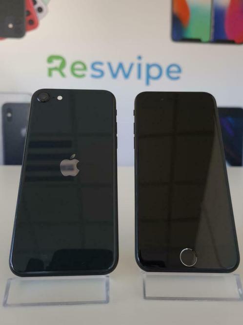 iPhone SE 2022 64GB 128GB 256GB Zwart + 3 Jaar garantie, Telecommunicatie, Mobiele telefoons | Apple iPhone, Zonder abonnement