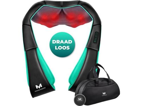 Massagerr® Shiatsu Massagekussen 2.0 – Draadloos - Incl., Huis en Inrichting, Woonaccessoires | Overige, Nieuw, Verzenden