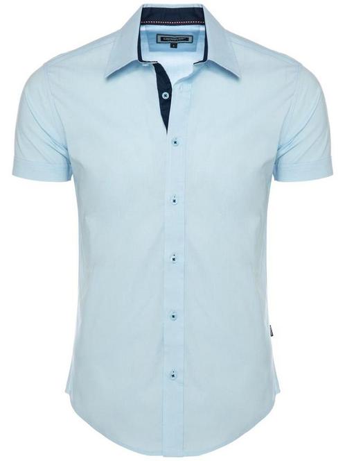 Carisma Overhemd Korte Mouw Met Stretch Effen Lichtblauw, Vêtements | Hommes, T-shirts, Envoi