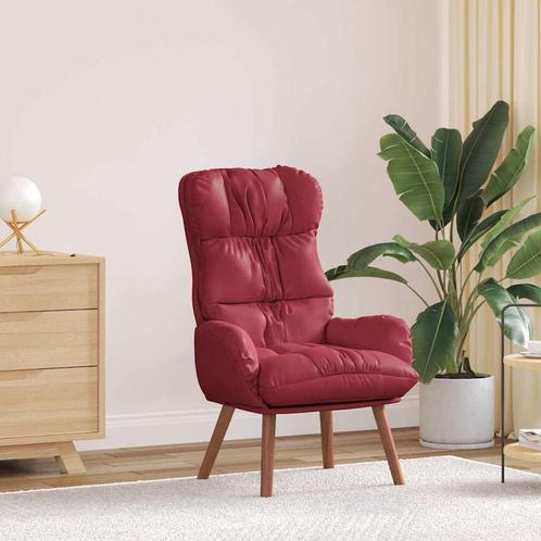 vidaXL Ontspanningsstoel Wijnrood 69 x 74 x 93 cm Kunstleer, Huis en Inrichting, Fauteuils, Nieuw, Verzenden