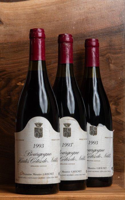 1993 Domaine Maurice Gavignet, - Bourgogne Hautes-Côtes de, Verzamelen, Wijnen
