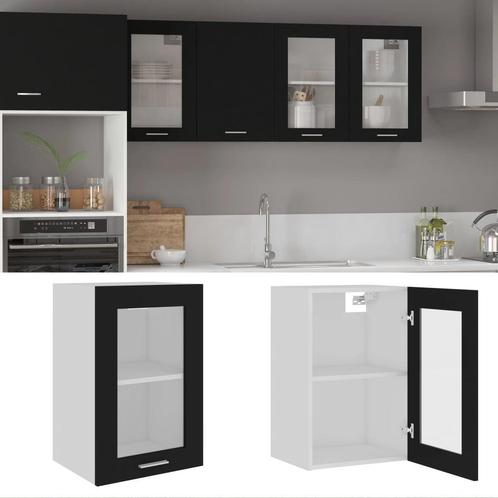 vidaXL Hangkast Lyon 40x31x60 cm bewerkt hout zwart, Huis en Inrichting, Kasten | Overige, Nieuw, Verzenden