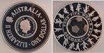 1 Dollar en 25 Cent Australien 2006 Fifa 2 in 1 zilver, Postzegels en Munten, Munten | Amerika, Verzenden