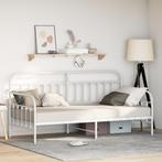 vidaXL Ligbed Frame Wit 100x190 cm Staal, Huis en Inrichting, Slaapkamer | Bedden, Verzenden, Nieuw