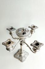 Kandelaar - Metaal, Verzilverd - Kandelaber bloemsteker