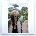 Steve McCurry (1950) - Young Man Walks Behind an Elephant,