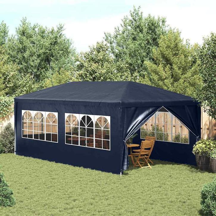 vidaXL Partytent 3x6 m blauw, Tuin en Terras, Partytenten, Nieuw, Verzenden