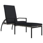 Ligbed Rattan Grijs | OP = OP | Comfortabel Relaxen!, Tuin en Terras, Verzenden, Nieuw, Rotan, Verstelbaar