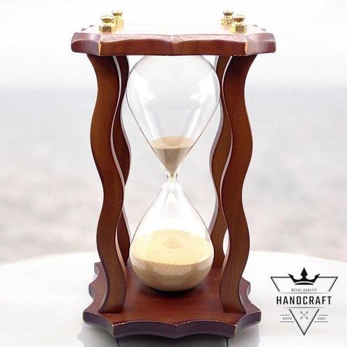 Zandloper - Val Gardena Design Wood - Verguld hout -, Antiek en Kunst, Curiosa en Brocante