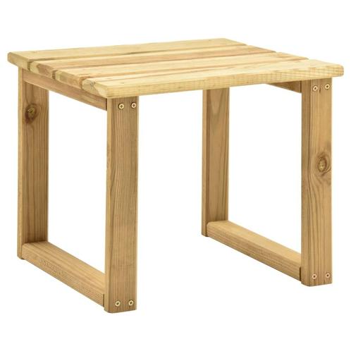 vidaXL Bijzettafel voor ligbed 30x30x26 cm geïmpregneerd, Tuin en Terras, Tuintafels, Nieuw, Verzenden