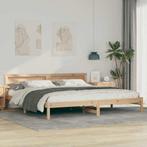 vidaXL Bedframe met hoofdeinde Bruin 200 x 200 cm Massief, Verzenden, Nieuw