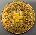Zwitserland. 20 Francs 1927 Oro/Gold Helvetia (Zonder