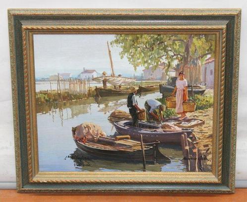 Agustín Navarro Costa (1936) - La albufera (Valencia), Antiek en Kunst, Kunst | Schilderijen | Klassiek