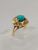 Bague - 18 carats Or jaune Turquoise, Nieuw