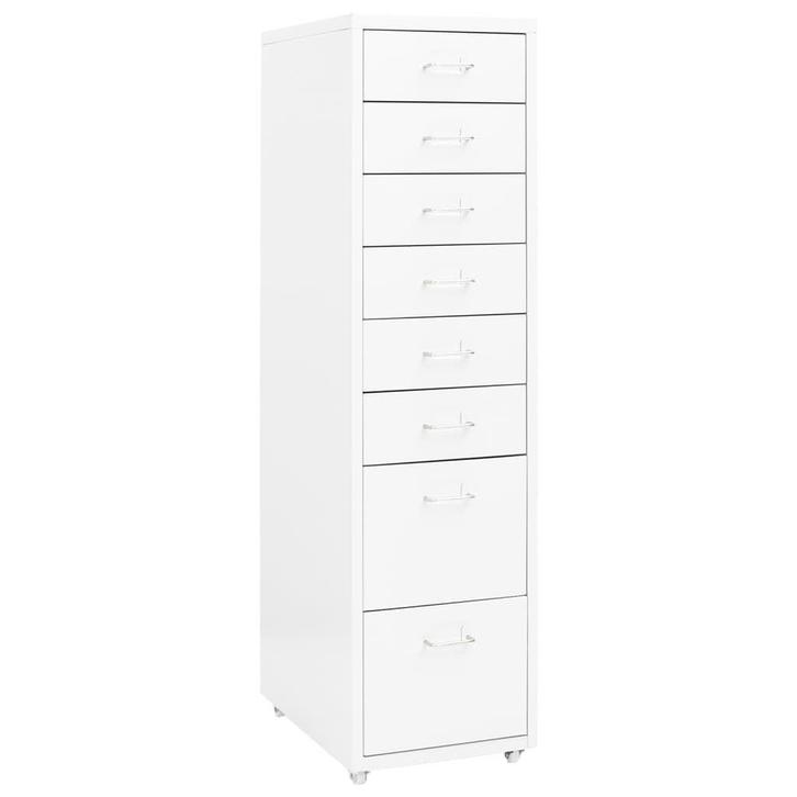 8 Lades Kast Wit | Tweede Kansje | Organiseer je bureau, Huis en Inrichting, Kasten | Ladekasten, 5 laden of meer, 25 tot 50 cm
