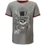 Guns N’ Roses Faded Skull Ringer T-Shirt - Officiële, Nieuw
