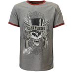 Guns N’ Roses Faded Skull Ringer T-Shirt - Officiële, Kleding | Heren, Nieuw