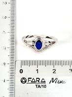 Bague - 18 carats Or blanc Saphir - Diamant, Bijoux, Sacs & Beauté