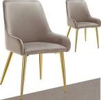 2dekans | tectake® Eetkamerstoel Avane - Fluweeloptiek -, Ophalen of Verzenden, Nieuw