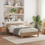 vidaXL Eiken Bedframe Ambachtelijk eiken Massief eikenhout, Verzenden, Nieuw