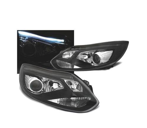 PHARES POUR FORD FOCUS 11-14 TUBE LIGHT FOND NOIR, Auto-onderdelen, Verlichting, Verzenden