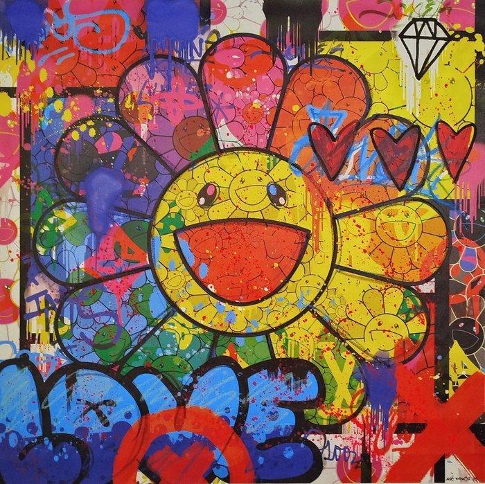 JOSE DE PAZOS - SMILE, COLOR & LOVE - BIG SIZE, Antiek en Kunst, Kunst | Schilderijen | Modern