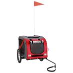 Hondentrailer rood/grijs | Retour Deal | Koopje! (fietskar), Fietsen en Brommers, Verzenden, Nieuw, Hondenkar, 40 tot 60 kg