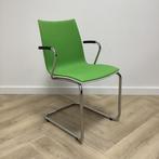 Casala Onyx II vergaderstoel/sledestoel, wit/groen-chroom, Huis en Inrichting, Gebruikt, Eén