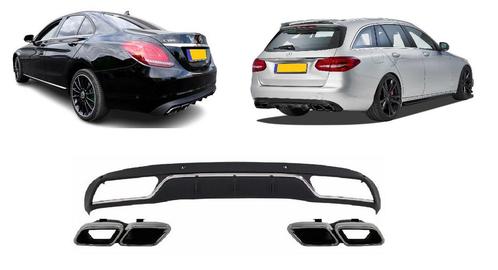 Diffuser | Mercedes-Benz | C-klasse 14-18 4d sed. W205 / C-k, Auto diversen, Tuning en Styling, Verzenden