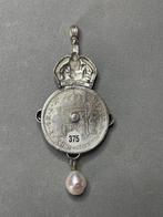 Oorspronkelijke zilveren munt van vier reales van Charles, Antiek en Kunst