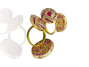 Boutons de manchette - 18 carats Or jaune, Boutons de