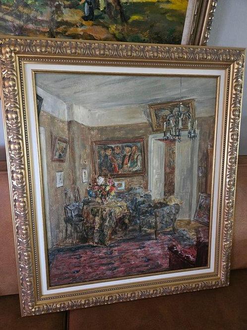 Belgische school (XX) - Schitteren impressionistisch, Antiek en Kunst, Kunst | Schilderijen | Klassiek