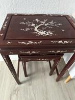 Set bijzettafels (4) - Parelmoer, Palissander, Antiek en Kunst