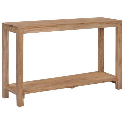 vidaXL Table console 120 x 35 x 75 cm Bois de teck, Maison & Meubles, Tables | Tables de salon, Neuf, Envoi