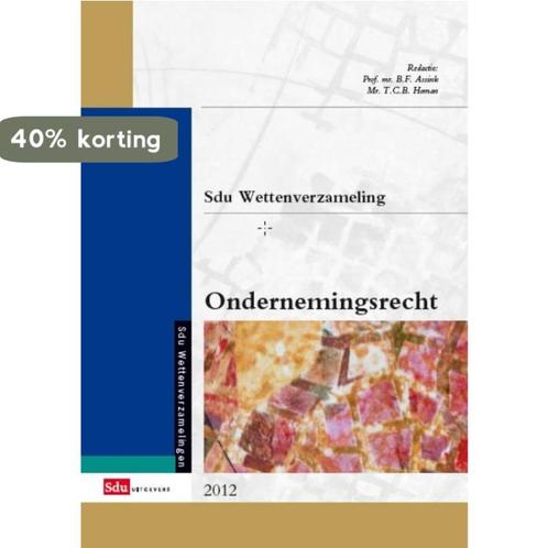 Ondernemingsrecht / 2012 / Sdu wettenverzameling, Boeken, Wetenschap, Gelezen, Verzenden