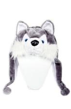 Muts Flappen Grijze Husky Laplander met Oortjes Wolf Hond Bo, Ophalen of Verzenden