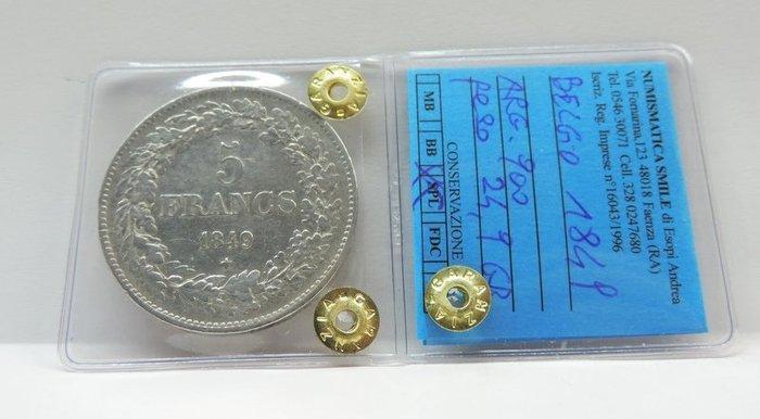 België. Leopold I. 5 Francs 1849 (Zonder minimumprijs), Postzegels en Munten, Munten | Nederland