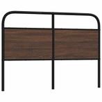 vidaXL Tête de lit chêne marron 140 cm acier et bois, Maison & Meubles, Chambre à coucher | Lits, Verzenden, Neuf