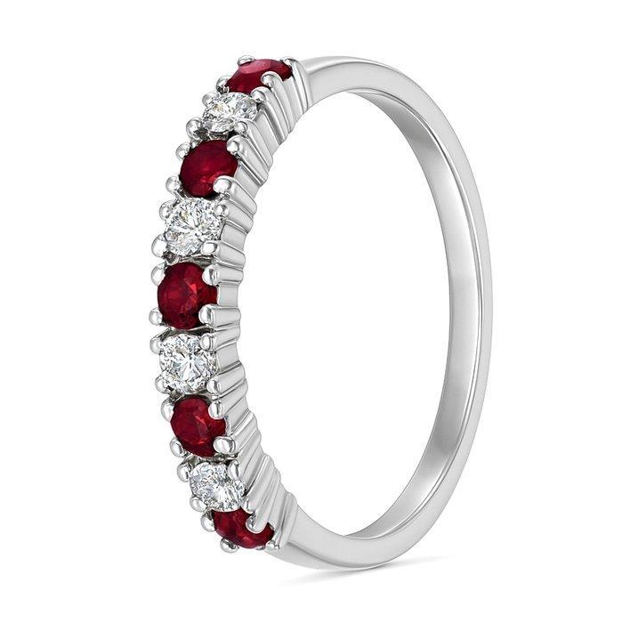 Zonder Minimumprijs - Ring - 18 karaat Witgoud - 0.36ct. tw., Handtassen en Accessoires, Ringen