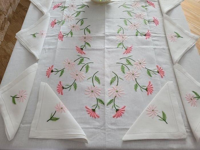 Nappe - 280 cm - 188 cm, Antiquités & Art, Tapis & Textile