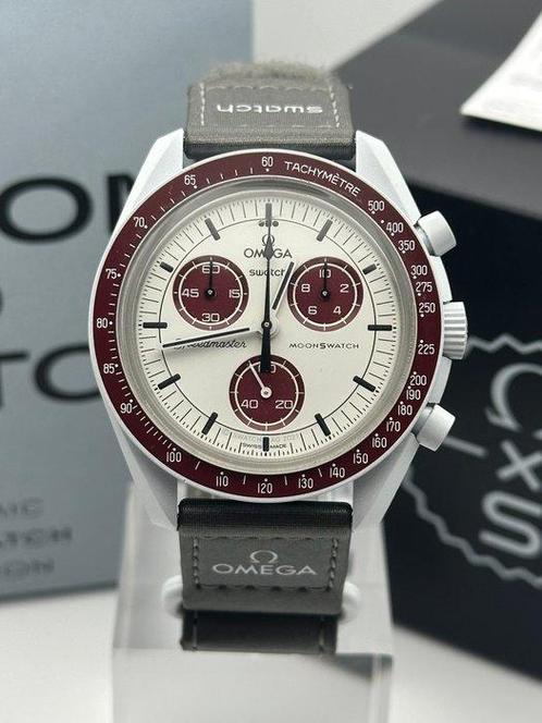 Omega x Swatch - MoonSwatch - Mission to Pluto - Zonder, Handtassen en Accessoires, Horloges | Heren
