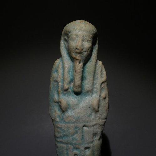 Égypte ancienne SHABTI SANS GARANTIE. 11,2 cm H. Période, Verzamelen, Mineralen en Fossielen