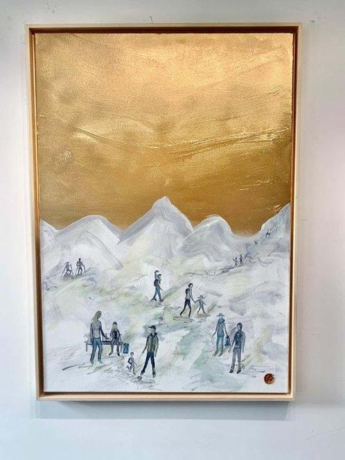 Katharina Hormel - Lets go Hiking - XXL, Antiek en Kunst, Kunst | Schilderijen | Modern