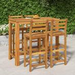 vidaXL 5-delige Tuinbarset massief acaciahout, Tuin en Terras, Verzenden, Nieuw