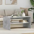vidaXL Salontafel Beton Grijs 80 x 50 x 40 cm Bewerkt hout, Huis en Inrichting, Verzenden, Nieuw