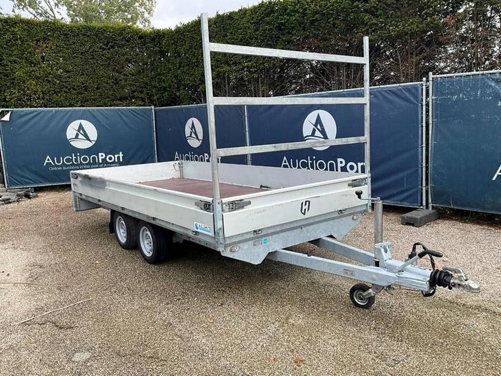 Veiling: Plateauwagen Henra 2700kg 2023, Auto diversen, Aanhangers en Bagagewagens, Ophalen