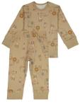 HEMA Baby Pyjama Katoen Safari Bruin
